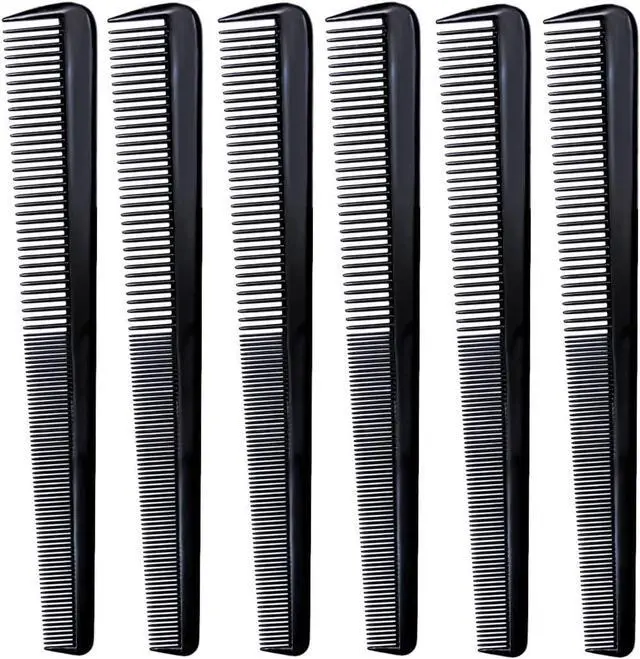 Main image of (6 Count) 7.5" Barber Hair Comb Beard & Mustache Pocket Combs Dressing Comb Dresser Comb