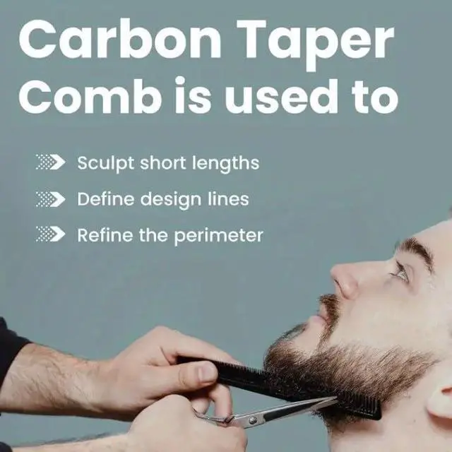 Alt view image 3 of 6 - (6 Count) 7.5" Barber Hair Comb Beard & Mustache Pocket Combs Dressing Comb Dresser Comb