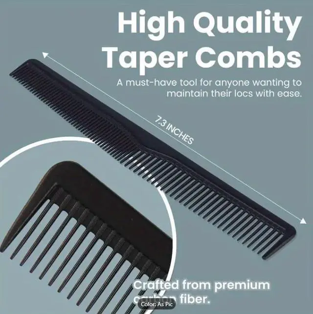 Alt view image 2 of 6 - (6 Count) 7.5" Barber Hair Comb Beard & Mustache Pocket Combs Dressing Comb Dresser Comb