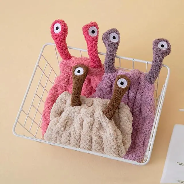 Alt view image 5 of 7 - Cute Cattle Shape Hair Drying Towels for Kids, Animal Hair Wrap Cap for Children (Purple)