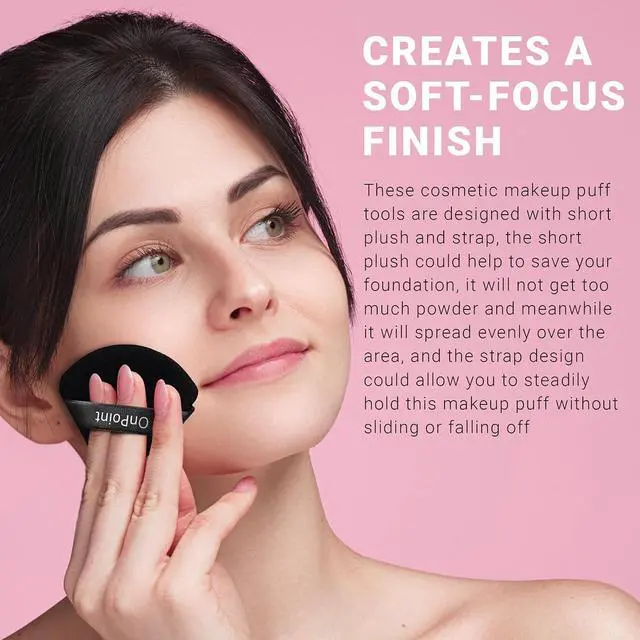 Alt view image 7 of 7 - PREMIUM POWDER PUFF Face Makeup Sponge Soft Velour Triangle Powder Puffs Flawless Matte Application for Loose Translucent Setting Powder Concealer Foundation Beauty Sponge Gift for Makeup Perfection