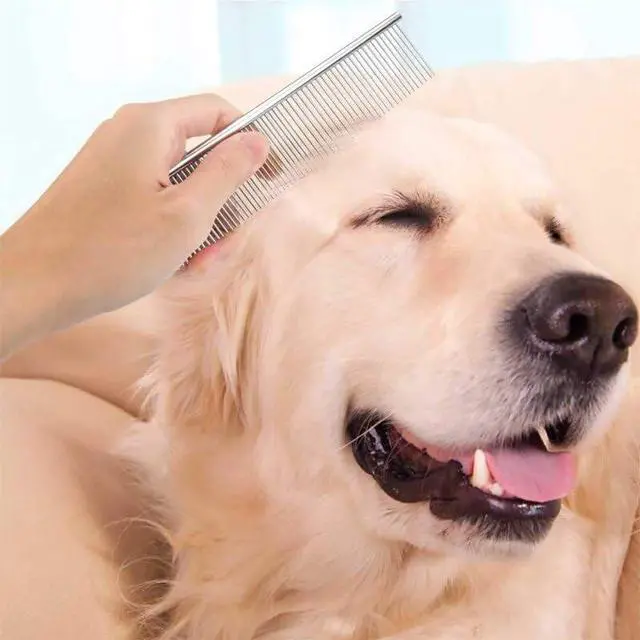 Alt view image 5 of 7 - Dog Combs for Grooming, Metal Cat Comb for Long Haired | Removing Tangles and Knots, Professional Grooming Tool for Long Haired Dog, Cat and other pets