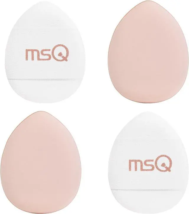 Main image of MSQ Mini Powder Puff 4PCS Finger Puff Drop-Shaped Mini Makeup Puff Mini Makeup Sponges for Foundation Concealer Reusable Loose Powder Puffs for Women&Girls