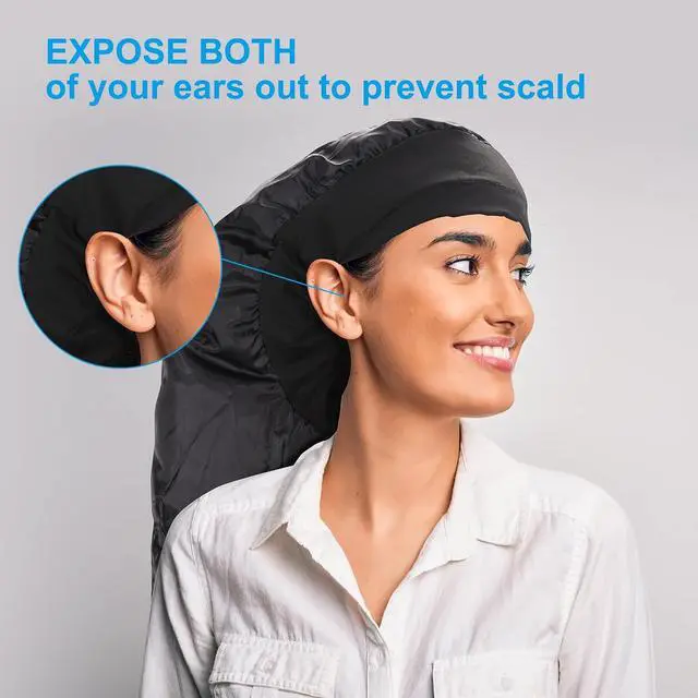 Alt view image 7 of 7 - Upgraded Large Hooded Hair Dryer Bonnet Cap with Long Tube for Fast Drying