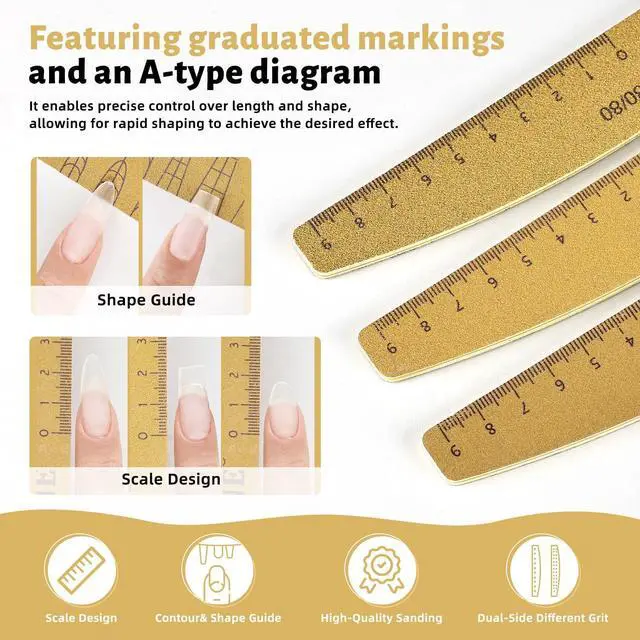 Alt view image 3 of 7 - JODSONE Nail File and Buffer Set 5PCS Double Side Trimed Nail Files and Buffers Emery Boards for Nails 80/240 Nail Shine Polishing Stick Reusable Washable Nails Tools Suit for Home Salon