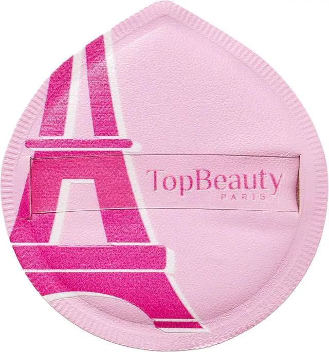 Main image of Topbeauty Paris Large Makeup Puff - Soft Powder Sponge for Loose and Cosmetic Foundation - 1 Count - Reusable Pink Pad - Face Cleaning - Body Undereye Beauty Stylish Makeup Tools