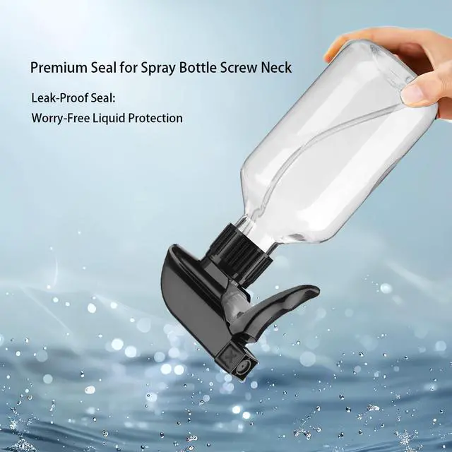 Alt view image 4 of 6 - 2 Pack Leakproof Spray Bottles 300ml - Adjustable Nozzle (Mist/Jet), Refillable PET Plastic for Hair, Cleaning, Plants, Travel | BPA-Free, No-Spill Design, Salon & Home Essentials (Clear)