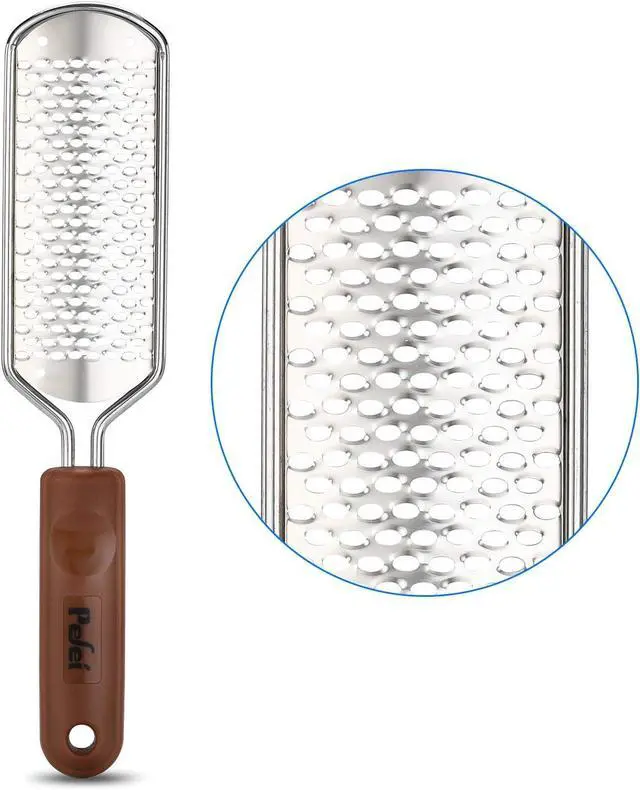 Main image of Professional Pedicure Foot File, Colossal Stainless Steel Detachable Foot Scrubber, Hard Skin Removers Pedicure Rasp for Wet and Dry Feet