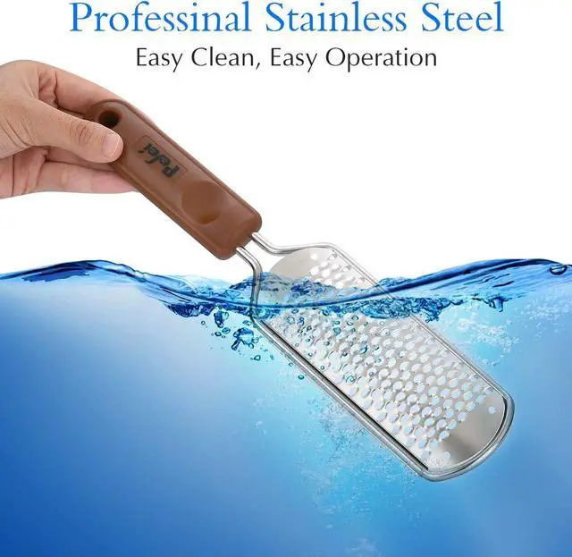 Alt view image 6 of 7 - Professional Pedicure Foot File, Colossal Stainless Steel Detachable Foot Scrubber, Hard Skin Removers Pedicure Rasp for Wet and Dry Feet