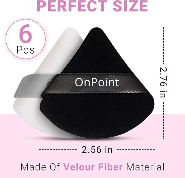 Alt view image 3 of 7 - PREMIUM POWDER PUFF Face Makeup Sponge Soft Velour Triangle Powder Puffs Flawless Matte Application for Loose Translucent Setting Powder Concealer Foundation Beauty Sponge Gift for Makeup Perfection