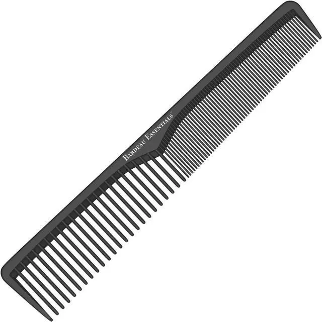 Main image of Professional 7 Inch Black Carbon Fiber Anti Static Chemical And Heat Resistant Comb For All Hair Types | Fine and Wide Tooth Comb For Men and Women