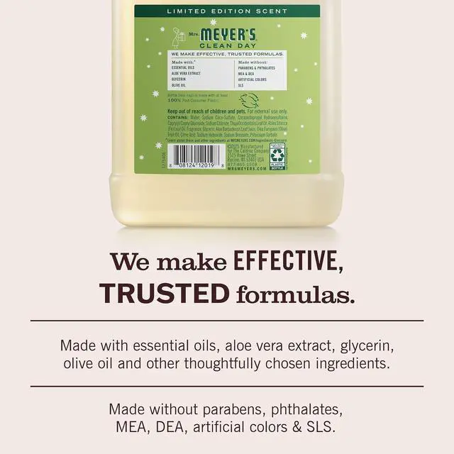 Alt view image 5 of 7 - MRS. MEYER'S CLEAN DAY Hand Soap Refill, Iowa Pine Scent, 33 Fl Oz Bottle
