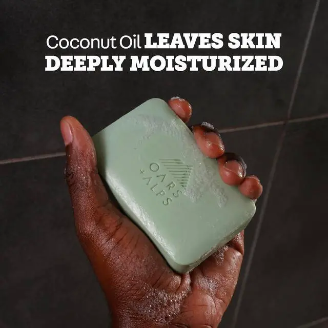 Alt view image 7 of 7 - Oars + Alps Exfoliating & Moisturizing Mens Bar Soap, Epsom Salt, 1pk | Recharge As You Cleanse, Hydrating, Boost Dry, Dehydrated Skin, Nourishing, Post Workout Soap, Eucalyptus Spearmint Scent