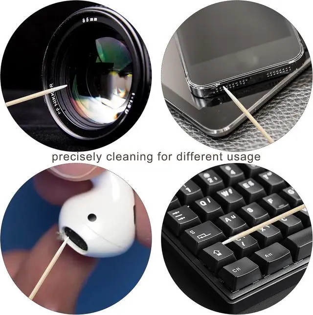 Alt view image 7 of 7 - Egaageoi 200 Count 4 Inch Pointed Cotton Swabs for Nail with Wood Sticks | with Firm Soft Cotton Tips for Nail Technicians and DIY Enthusiast, DIY at Home, Home Salon | Compatible with Nail Polish