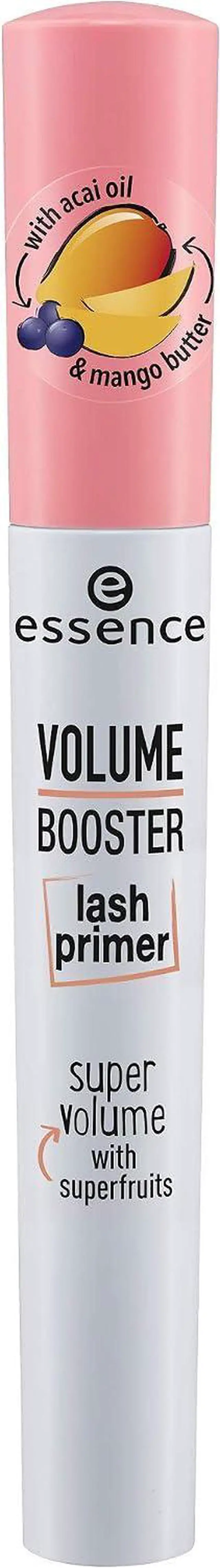 Main image of essence Volume Booster Lash Primer, Extra Volume and Length (Pack of 1) | Conditions with Mango Butter and Acai Oil, White Formula, Mascara Primer, Buildable Base, Vegan, Cruelty and Paraben Free
