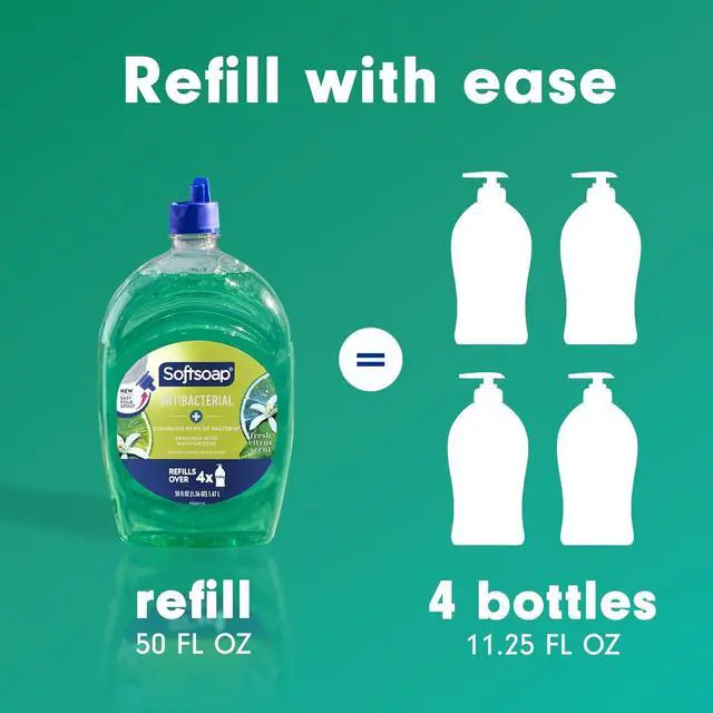 Alt view image 5 of 7 - Softsoap Antibacterial Hand Soap Refill, Fresh Citrus Scent, 50 fl oz