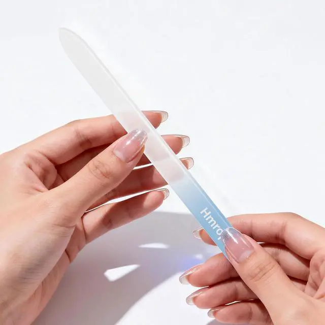 Alt view image 3 of 7 - Hmrope 3 Pack Crystal Glass Nail File with Case, Professional Nano Glass Nail Files for Natural Nails, Etched Nail Filer Double-Sided Fingernail Files Ideal Manicure Salon Nail Care for Women Men