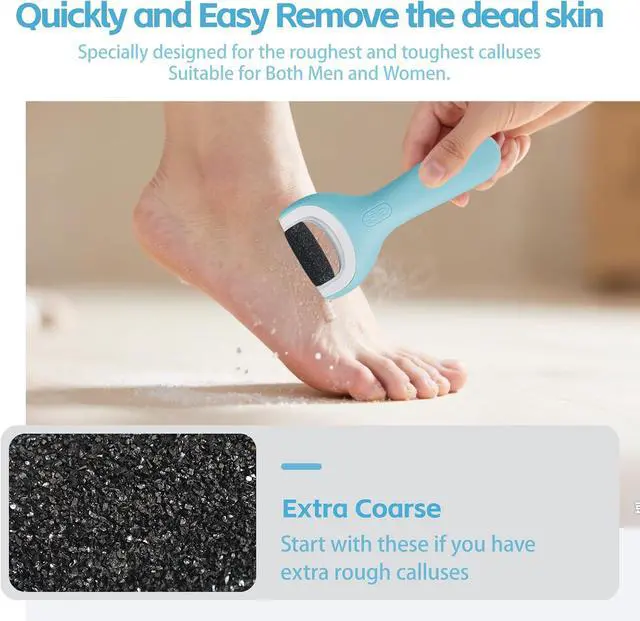Alt view image 4 of 7 - 12 Pack Replacement Rollers for Amope and Dr Scholl's Foot File | 6 Extra Coarse + 6 Regular Refills, Callus Remover, Electric Foot File, Compatible Pedi Perfect, At-home Spa Pedicure
