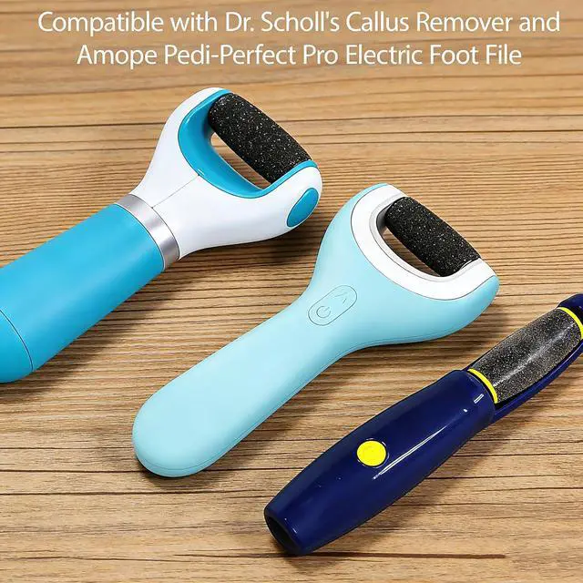 Alt view image 6 of 7 - 12 Pack Replacement Rollers for Amope and Dr Scholl's Foot File | 6 Extra Coarse + 6 Regular Refills, Callus Remover, Electric Foot File, Compatible Pedi Perfect, At-home Spa Pedicure