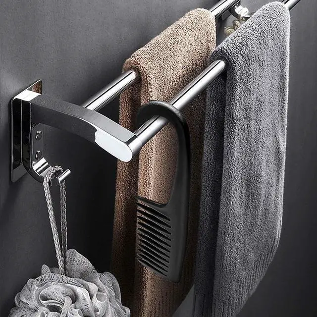 Alt view image 6 of 6 - Wapodeai Wide Tooth Comb Shower Comb With Hook, Black | Good for Curly Hair Wet Dry, Premium Tangle Free Combs