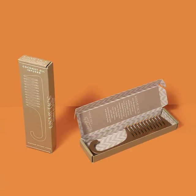Alt view image 7 of 7 - Coconut Oil Infused, Scented Shower Comb, Wide Tooth Comb for Detangling Wet or Dry hair. For All Hair Type