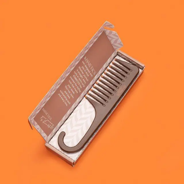 Alt view image 6 of 7 - Coconut Oil Infused, Scented Shower Comb, Wide Tooth Comb for Detangling Wet or Dry hair. For All Hair Type