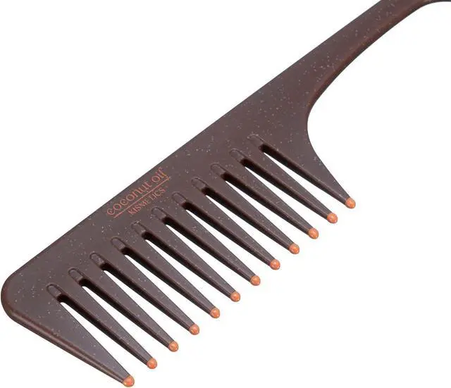 Alt view image 4 of 7 - Coconut Oil Infused, Scented Shower Comb, Wide Tooth Comb for Detangling Wet or Dry hair. For All Hair Type