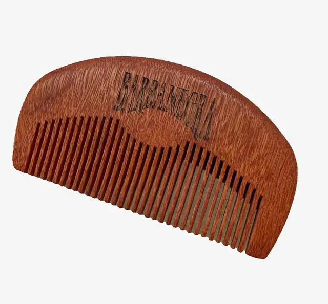 Alt view image 3 of 6 - Barbanegra Beard and Mustache Wood Comb, Perfect for Balms and Oils, Anti-Static, Pocket Size for all types of Beards.