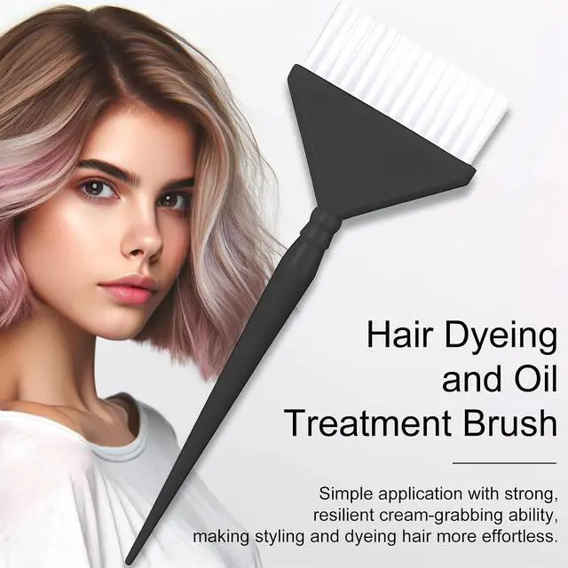 Alt view image 2 of 7 - Classic Hair Dye Brush Set: 4 Multi-Use Tint Brushes for Salon-Quality Coloring - Perfect for Highlights, Balayage, and More