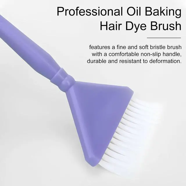 Alt view image 5 of 7 - Classic Hair Dye Brush Set: 4 Multi-Use Tint Brushes for Salon-Quality Coloring - Perfect for Highlights, Balayage, and More