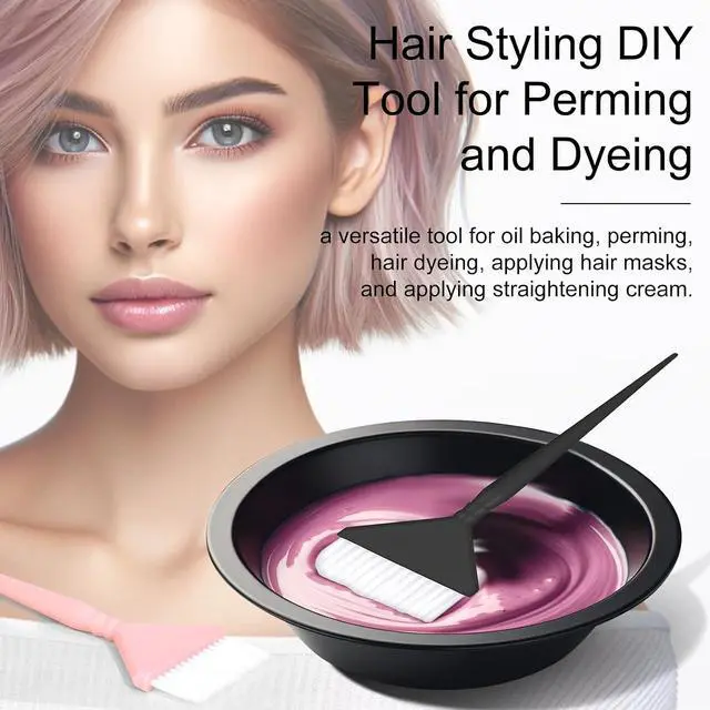 Alt view image 6 of 7 - Classic Hair Dye Brush Set: 4 Multi-Use Tint Brushes for Salon-Quality Coloring - Perfect for Highlights, Balayage, and More
