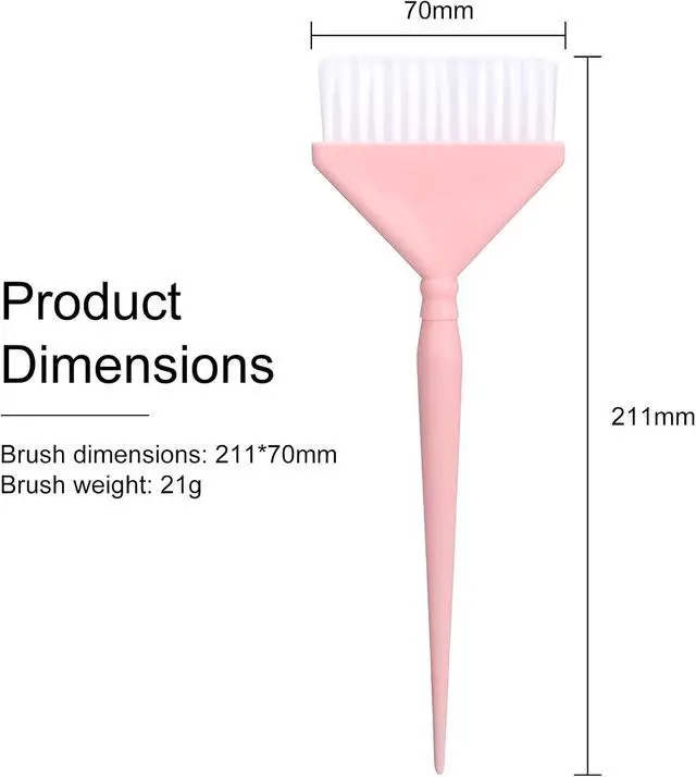 Alt view image 7 of 7 - Classic Hair Dye Brush Set: 4 Multi-Use Tint Brushes for Salon-Quality Coloring - Perfect for Highlights, Balayage, and More