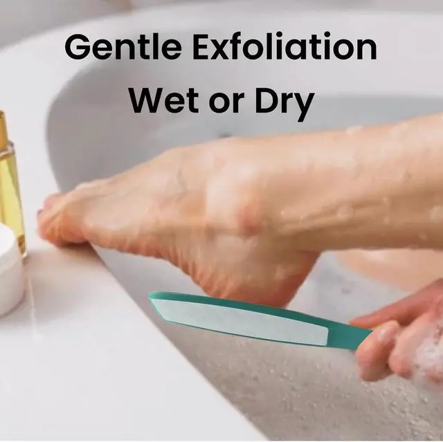 Alt view image 6 of 7 - 1 ALAZCO Double Sided Foot File Pumice Ergonomic Handle Scrubber Immediate Result Smooth Feet Heel Scraper Exfoliate Buffer Dead Skin Callus Corn Emery Fine & Coarse Pedicure Tool
