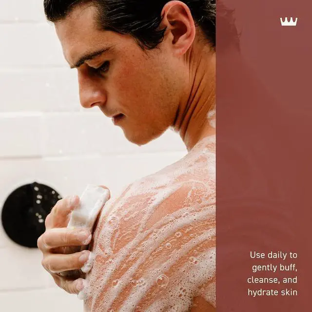 Alt view image 5 of 7 - Cremo Exfoliating Body Bar for Men, Bourbon & Oak Scent, Multi-Layered Fragrance That Buffs, Cleanses and Hydrates Skin, 5oz
