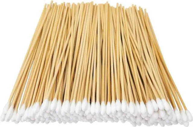 Main image of 500/200PCS Gun Cleaning Swabs - 6 Inch Long Cotton Swabs - Lint Free, Highly Absorbent Gun Swabs for Precision Gun Cleaning, Applying
