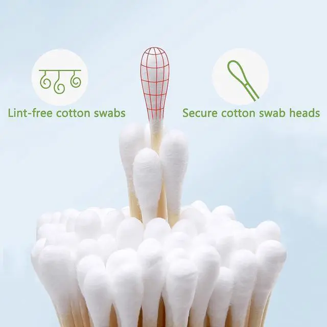 Alt view image 6 of 6 - 500/200PCS Gun Cleaning Swabs - 6 Inch Long Cotton Swabs - Lint Free, Highly Absorbent Gun Swabs for Precision Gun Cleaning, Applying