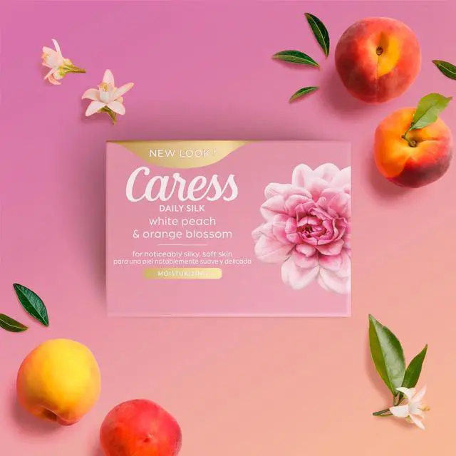 Alt view image 4 of 7 - Caress Beauty Bar Soap For Women, Daily Silk With Silk Extract and Floral Oil Essence Moisturizing Body Soap for Silky, Soft Skin, 3.75 oz, 2 Bath Bars