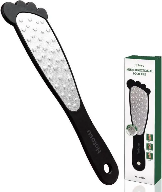 Main image of 2 Sided Foot File Callus Remover Stainless Steel for Wet & Dry Skin | Professional Cheese Grater for Feet & Foot Rasp for Smooth Feet, Pedicure Tools for Feet, Gentle Foot Care at Home