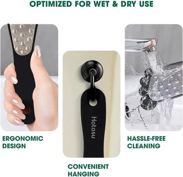 Alt view image 6 of 7 - 2 Sided Foot File Callus Remover Stainless Steel for Wet & Dry Skin | Professional Cheese Grater for Feet & Foot Rasp for Smooth Feet, Pedicure Tools for Feet, Gentle Foot Care at Home