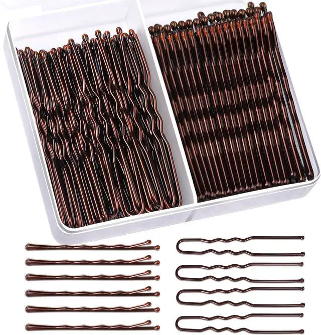 Main image of Teenitor 100Pcs Bobby Pins Brown Bobby Pins for Women, Hair Pins, Hair Pins for Women 2inch