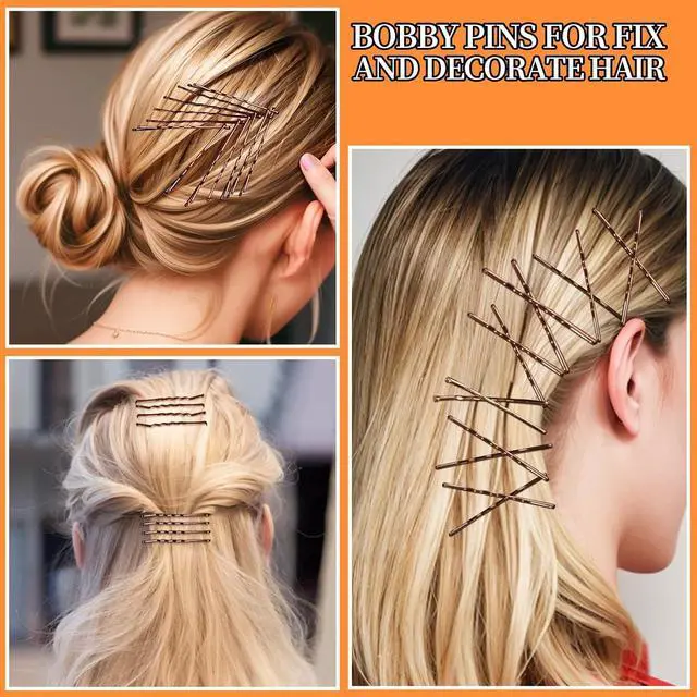 Alt view image 3 of 7 - Teenitor 100Pcs Bobby Pins Brown Bobby Pins for Women, Hair Pins, Hair Pins for Women 2inch