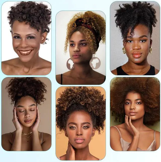 Alt view image 7 of 7 - 2Pcs Adjustable Hair Ties, Hair Ties for Thick, Length and Lock Hair Stretcher, Thick Ties for Buns, Soft Locs, Dreads, Curly Hair&Afro Puffs