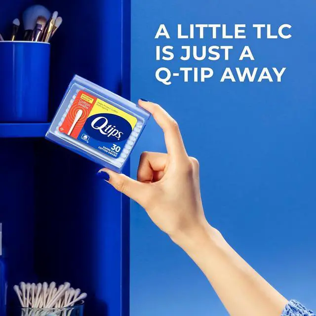 Alt view image 5 of 7 - Q-tips Cotton Swabs, Hygiene Shield Travel Size Toiletries, for First Aid, Beauty and Baby, 100% Cotton, 30 Count (Pack of 2)