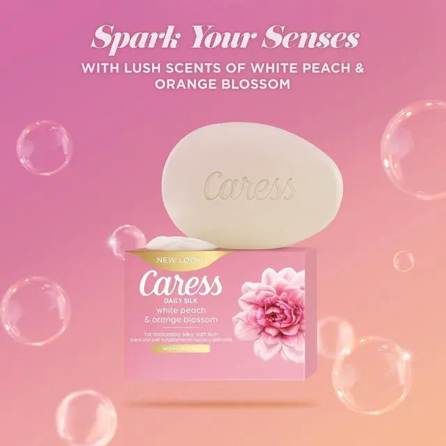 Alt view image 3 of 7 - Caress Beauty Bar Soap For Women, Daily Silk With Silk Extract and Floral Oil Essence Moisturizing Body Soap for Silky, Soft Skin, 3.75 oz, 2 Bath Bars