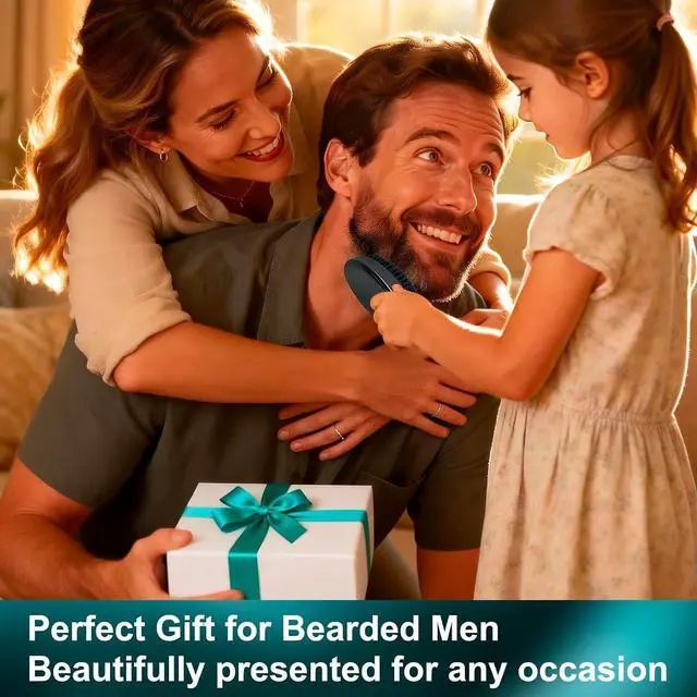 Alt view image 7 of 7 - 4.3 IN Natural Boar Bristle Beard Brush for Men | Premium Wooden Handle with Boar Bristles, Pocket Travel, Mustache Grooming Tool, for Husband & Father