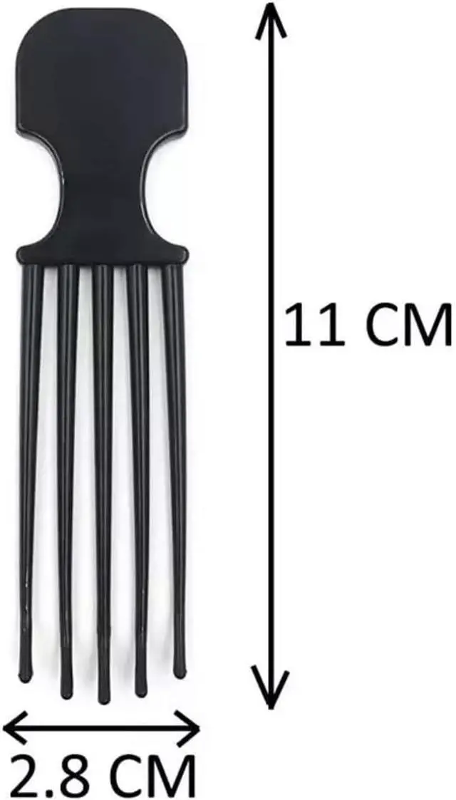 Alt view image 2 of 4 - Scalp Scratcher, Scalp Massager, Hair Pick Comb, Pocket Size Comb - Relieves Itchy Scalp - Black, Plastic, One Count