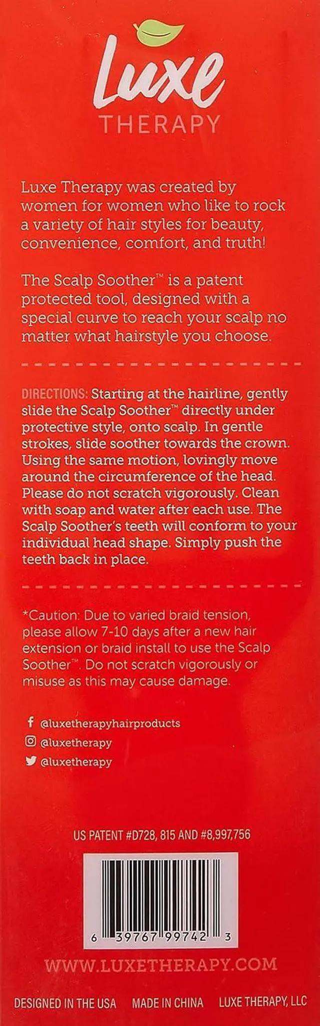 Alt view image 3 of 3 - Scalp Soother Red