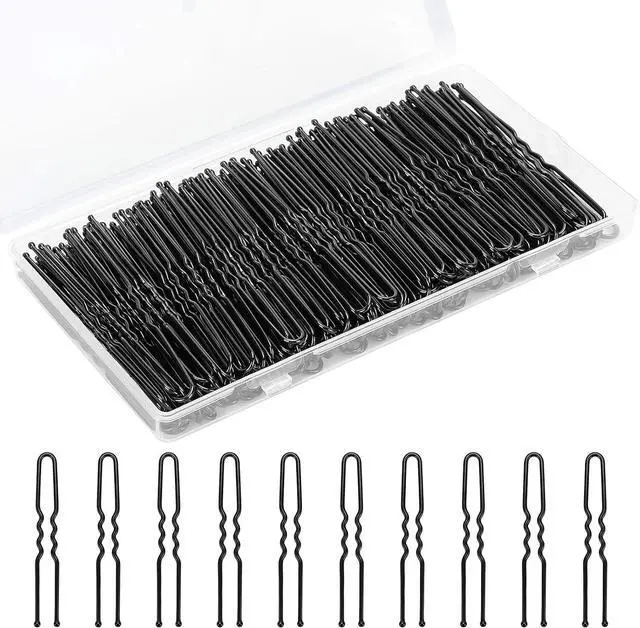 Main image of 200PCS 2.8 Inch U Shaped Large Heavy Duty Hair Pins for Women Girls, Large Hair Pins for Thick/Long Hair, Long Hair Pin Bobby Pin for Secure Bun Salon Wedding Daily Hairstyles - Black