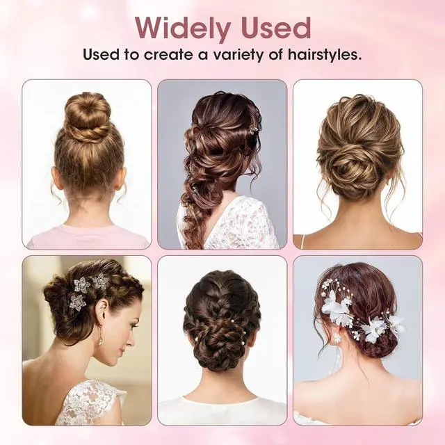 Alt view image 6 of 7 - 200PCS 2.8 Inch U Shaped Large Heavy Duty Hair Pins for Women Girls, Large Hair Pins for Thick/Long Hair, Long Hair Pin Bobby Pin for Secure Bun Salon Wedding Daily Hairstyles - Black