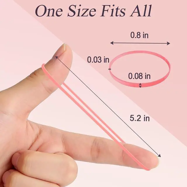 Alt view image 3 of 7 - 1000pcs Mini Rubber Bands, No-Damage Elastic Hair Ties for Girls | Soft durable plastic ponytail holders for little kids. Extra thick 0.65mm.Stretchy for braids, daily hairstyles.